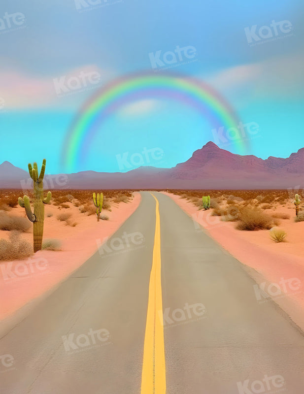 Kate Wild West Road Rainbow Sky Backdrop for Photography
