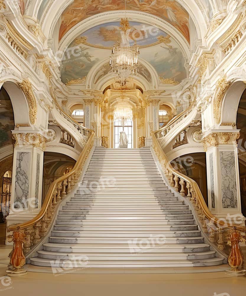Kate Golden Hall Building Stair Backdrop Designed by Chain Photography