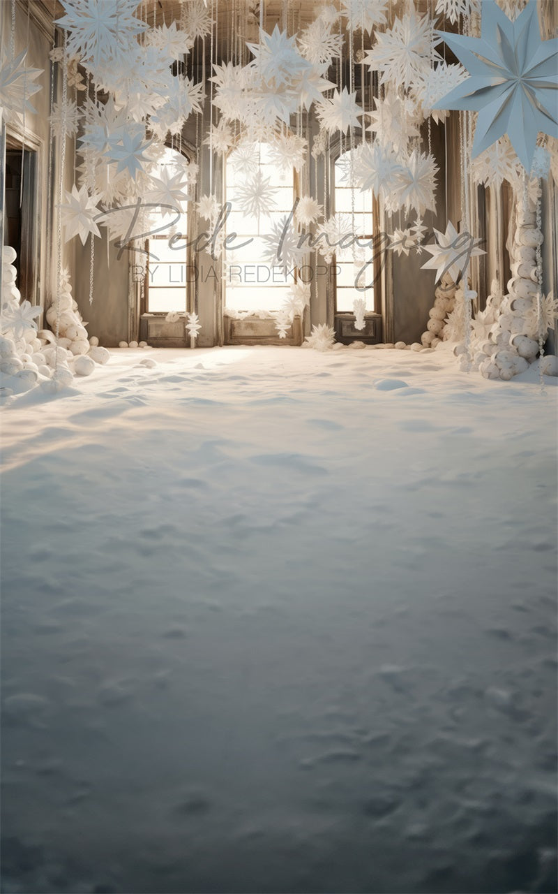 Kate Sweep Paper Snowflake Room Backdrop Designed by Lidia Redekopp