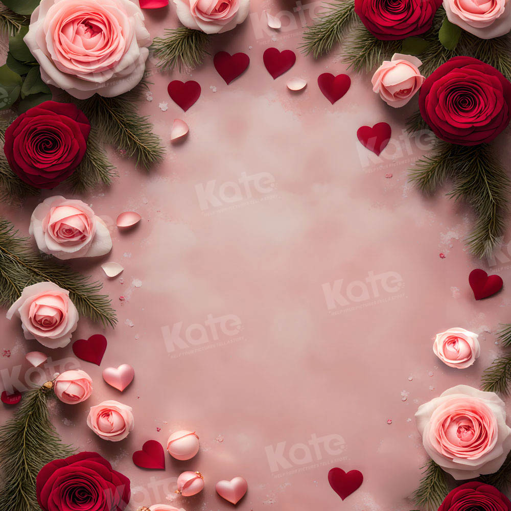 Kate Valentine's Day Rose Floral Wall Backdrop for Photography