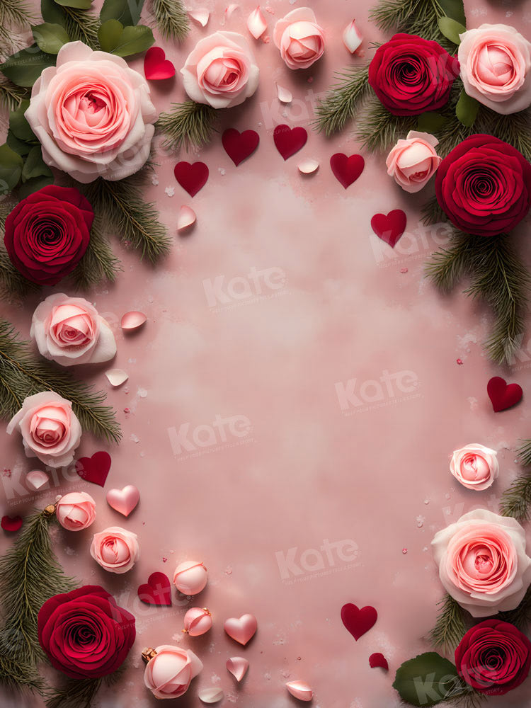 Kate Valentine's Day Rose Floral Wall Backdrop for Photography