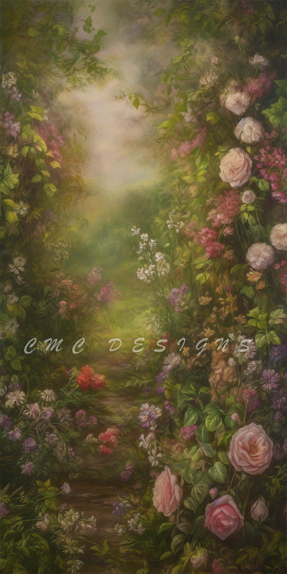 Kate Midsummer Garden Backdrop Designed by Candice Compton