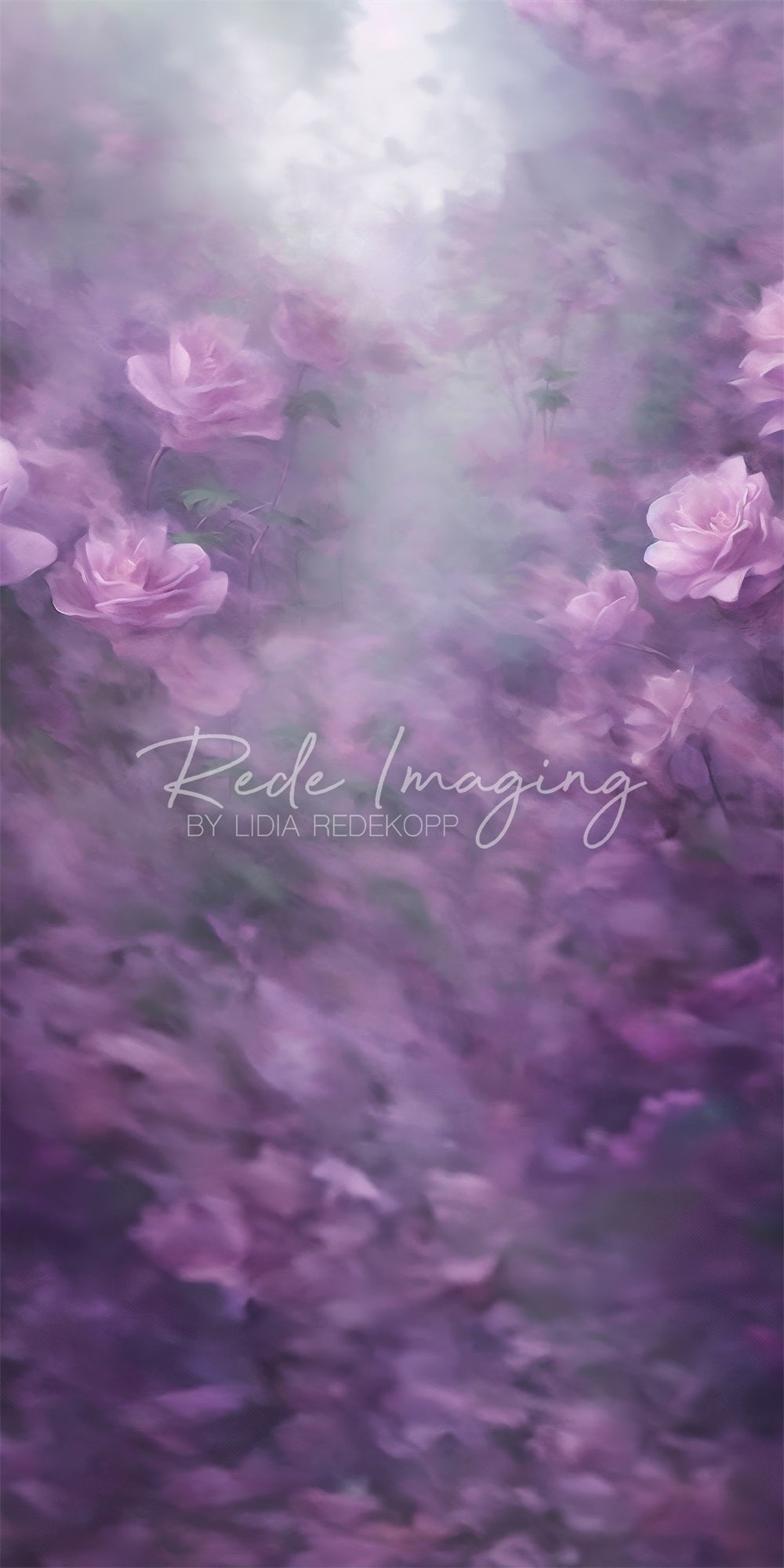 Kate Sweep Fine Art Purple Bokeh Lavender Flower Backdrop Designed by Lidia Redekopp