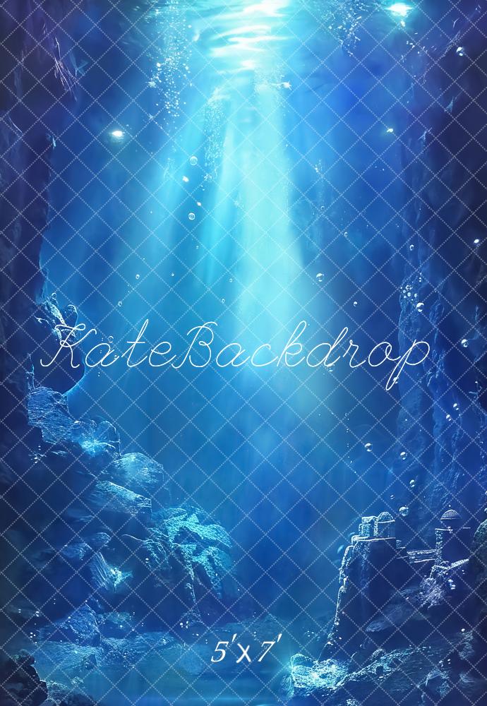 Kate Summer Deep Blue Undersea Backdrop Designed by Chain Photography