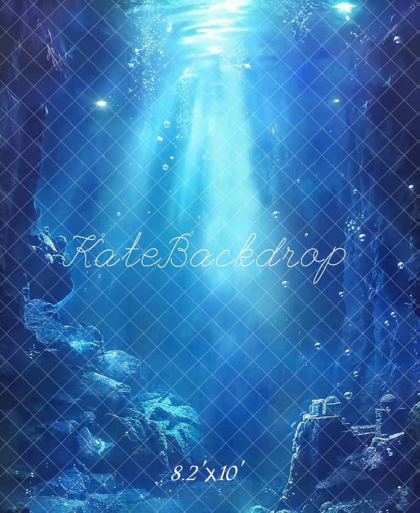 Kate Summer Deep Blue Undersea Backdrop Designed by Chain Photography
