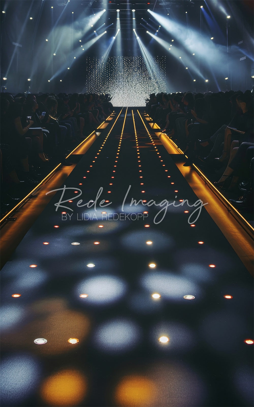 Kate Sweep Modern Black Cool Fashion Runway Backdrop Designed by Lidia Redekopp