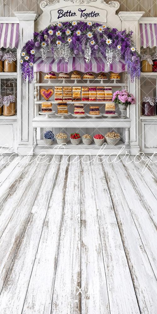 Kate Sweep Bakery Peanut Butter and Jelly Sweet Stand Backdrop Designed by Mini MakeBelieve