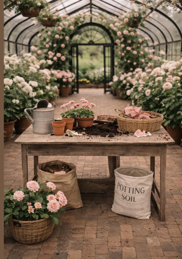 Kate Sweep Spring Greenhouse Garden Path Printed Backdrop Designed by Patty Robert