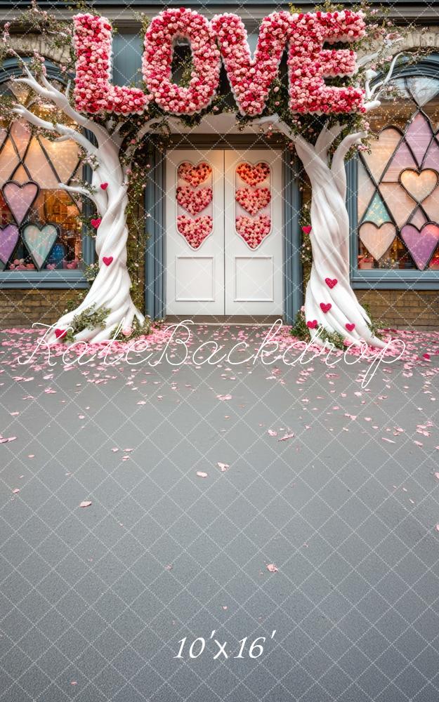 Kate Sweep Valentine Love Flower Arch Backdrop Designed by Mini MakeBelieve