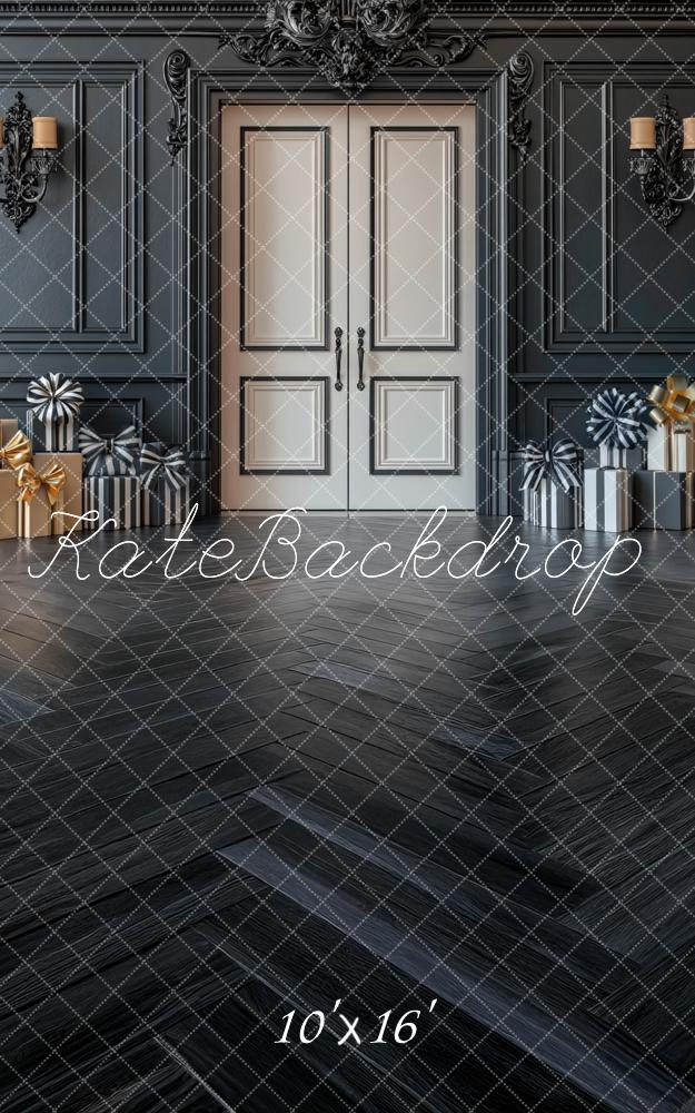 Kate Retro Black Wall Door Gift Backdrop Designed by Mini MakeBelieve