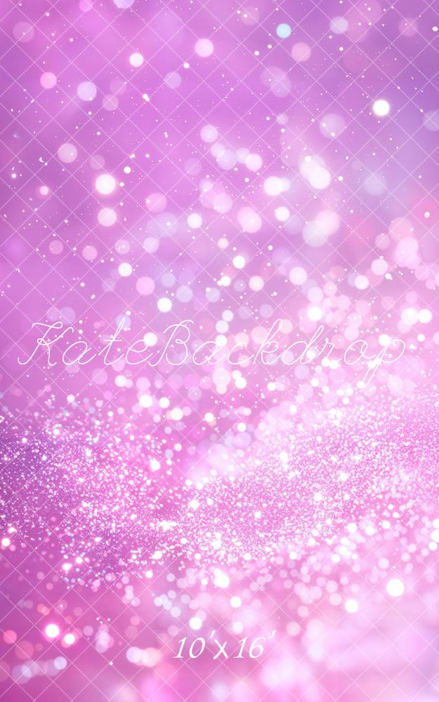 Kate Sweep Stage Pink Bokeh Glitter Backdrop Designed by Emetselch