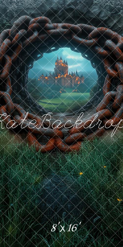 Kate Fantasy Castle Chain Tunnel Backdrop Designed by Mini MakeBelieve