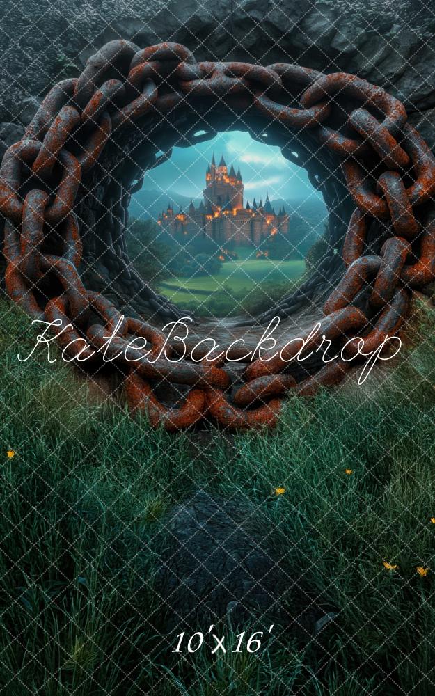 Kate Fantasy Castle Chain Tunnel Backdrop Designed by Mini MakeBelieve