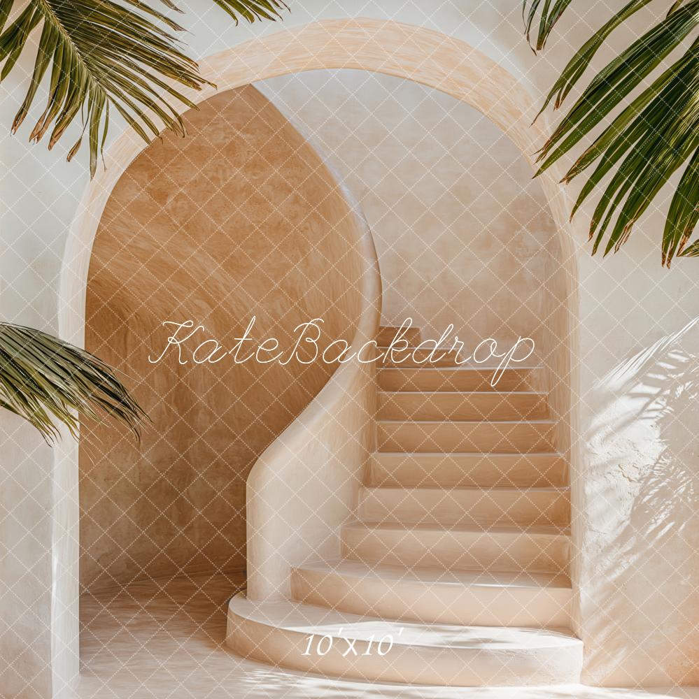 Sfondo per Scale Cascading Tropicale ad Arco Neutro Disegnato da Emetselch