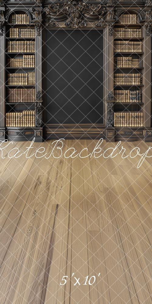 Kate Graduation Vintage Library Bookshelf Chalkboard Backdrop Designed by Mini MakeBelieve