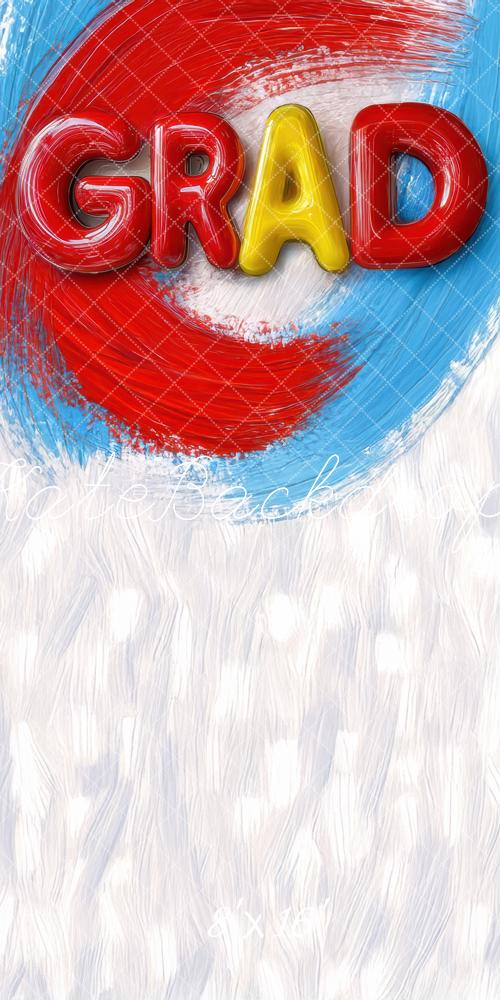 Kate Graduation Colorful Paint Kindergarten Backdrop Designed by Mini MakeBelieve