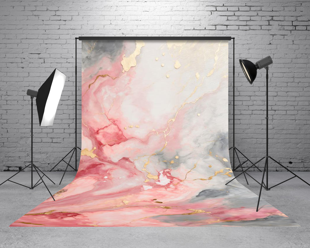 Elegant Blush Marble Abstract Backdrop