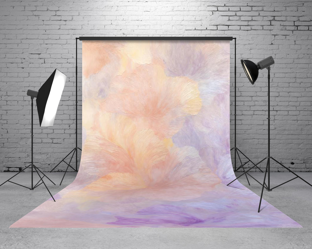 Soft Pastel Dreamy Floral Backdrop
