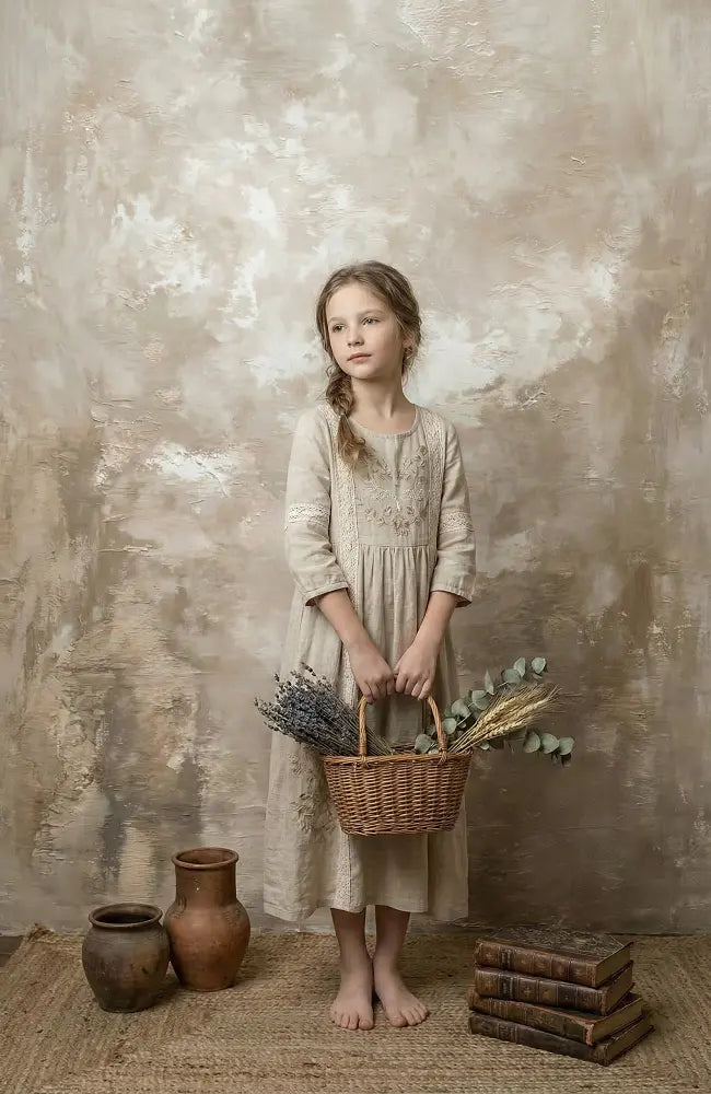 Kate Beige Abstract Texture Backdrop Designed by GQ