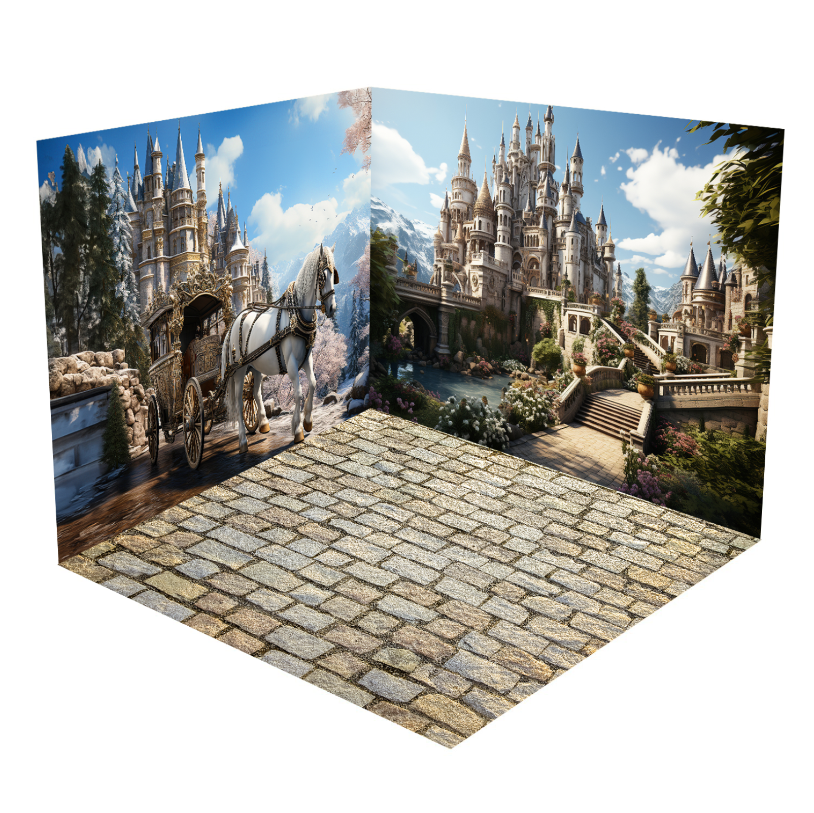 Kate Fantasy Castle Carriage Room Set(8ftx8ft&10ftx8ft&8ftx10ft)