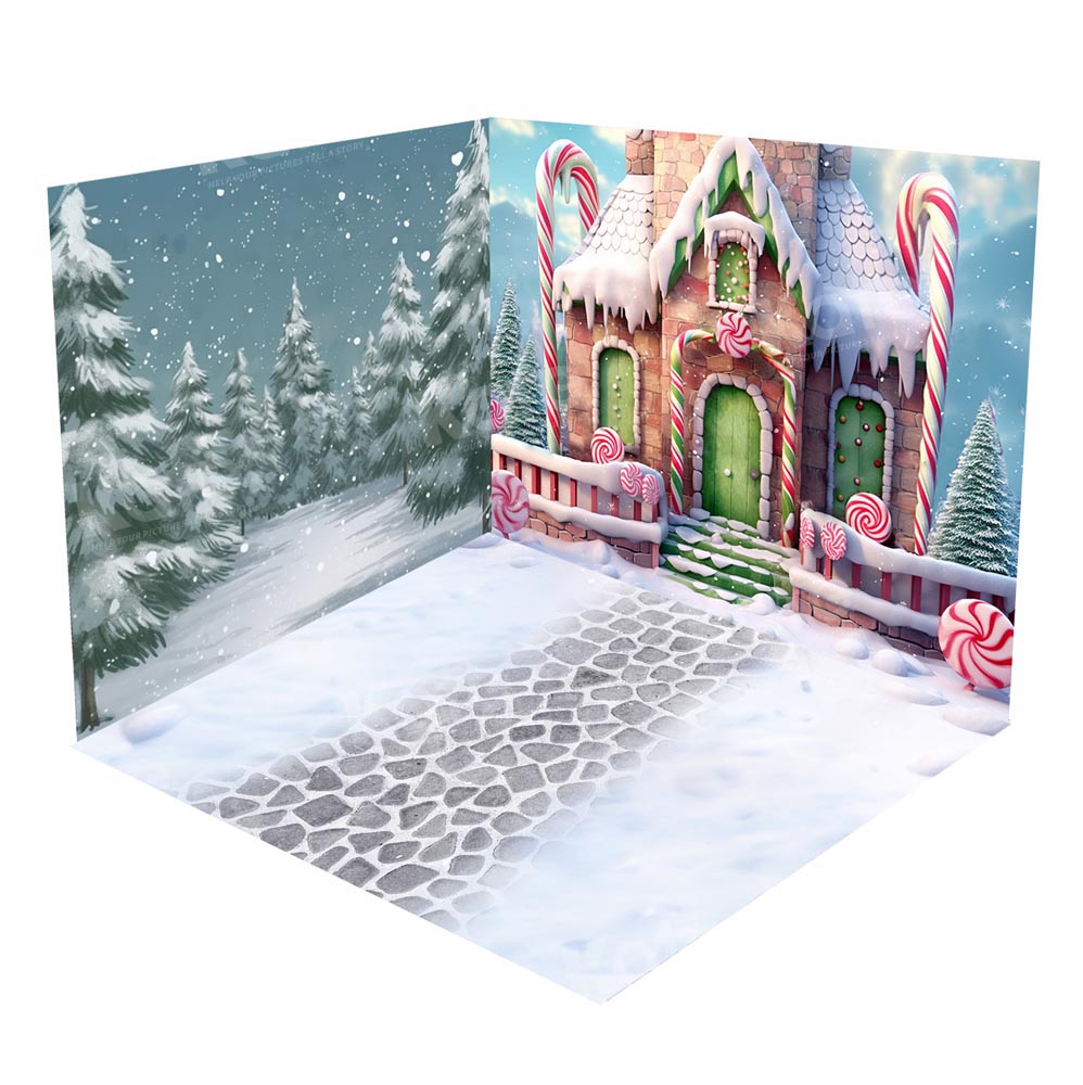 Kate Christmas Candy House Room Set(8ftx8ft&10ftx8ft&8ftx10ft)