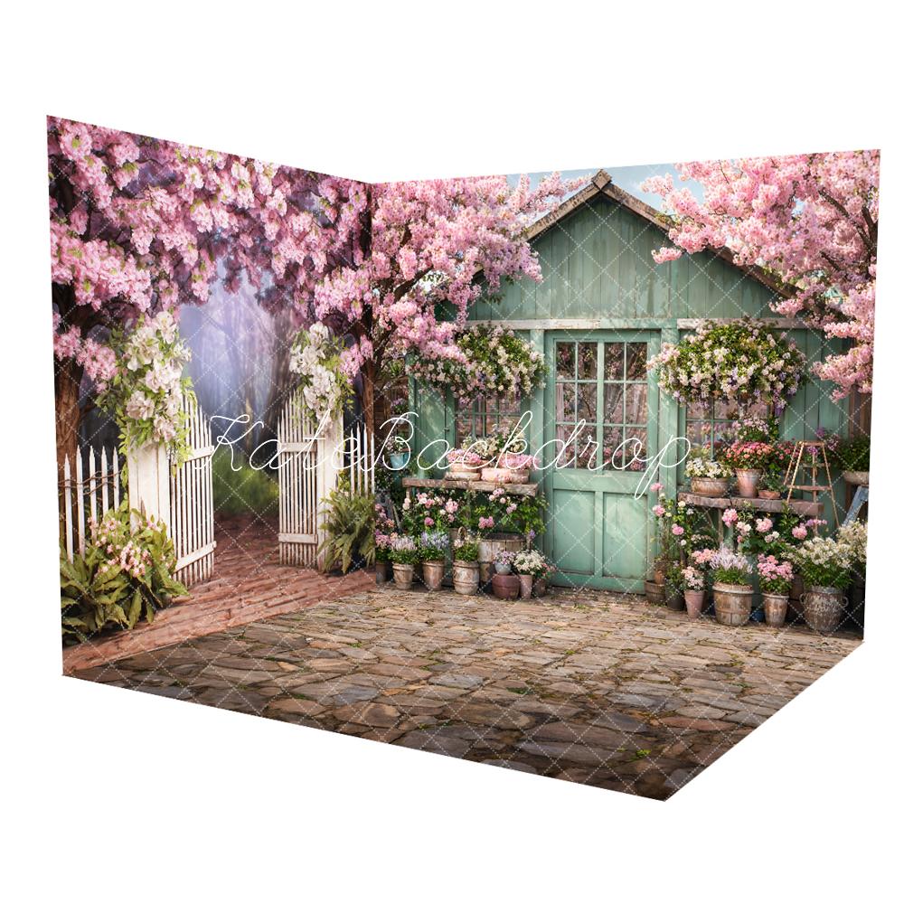 Kate Pet Spring Flowers Fence Room Set
