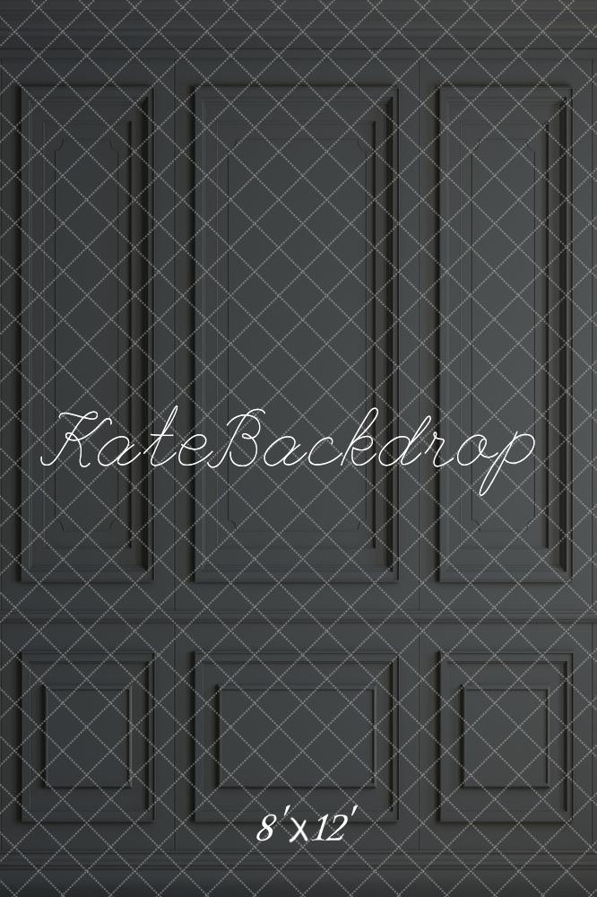 Kate Gray Black Vintage Wall Fleece Backdrop for Photography