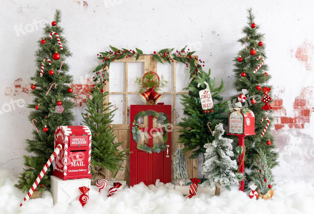 RTS Kate Christmas Backdrop Snow Mailbox Designed by Emetselch