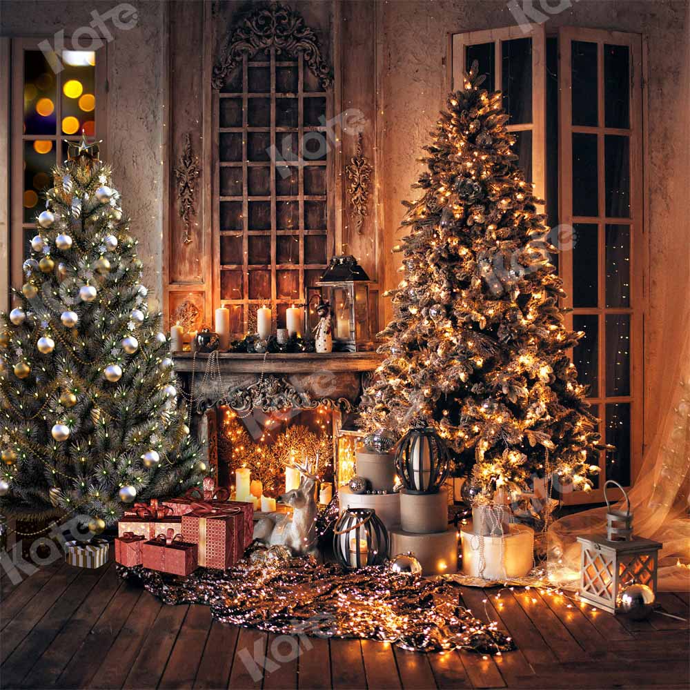 RTS Kate Christmas Room Backdrop Tree Warm by Chain Photography