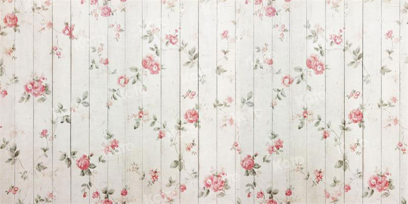 RTS Kate Floral Painted Wood Backdrop for Photography
