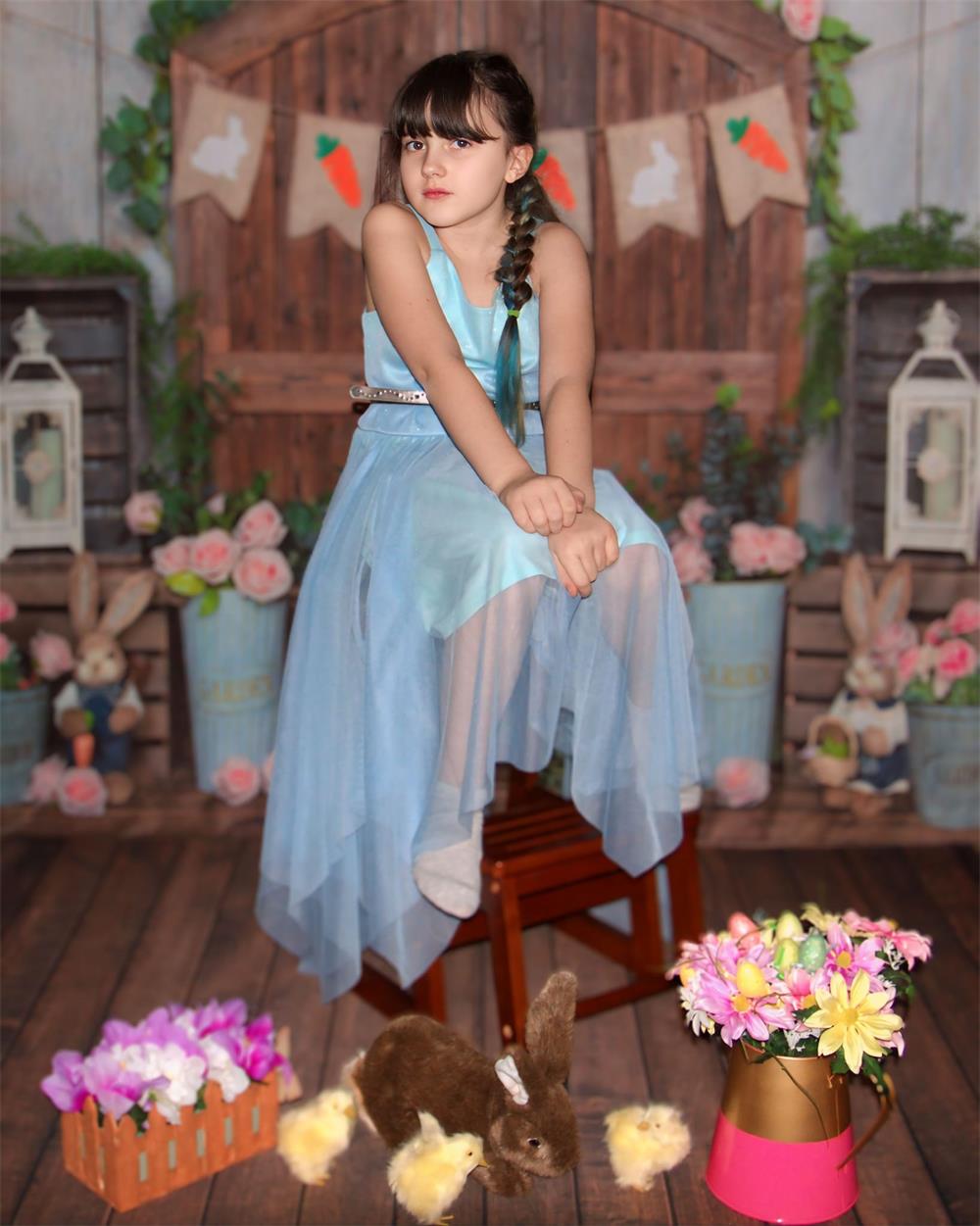 Kate Easter Bunny Flag Backdrop for Photography