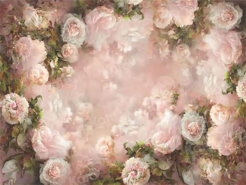 RTS Kate Pink Floral Fine Art Backdrop for Photography