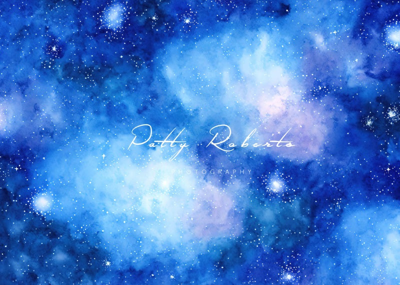 RTS Kate Blue Star Nebula Backdrop Designed by Patty Robert
