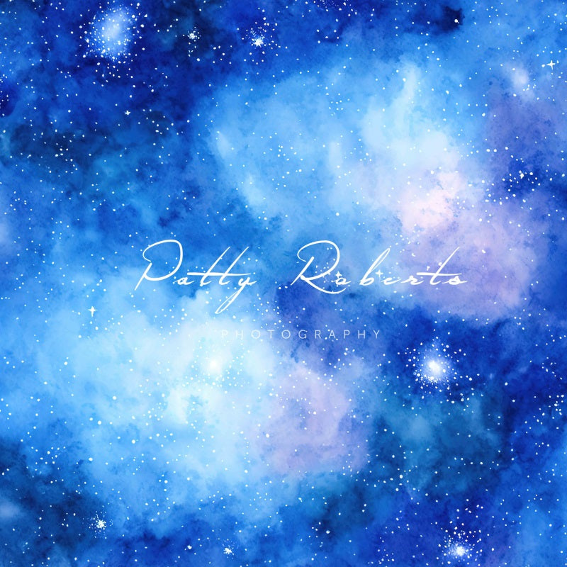 RTS Kate Blue Star Nebula Backdrop Designed by Patty Robert