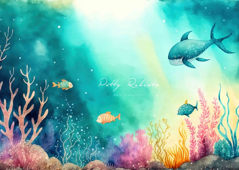 RTS Kate Underwater Cartoon Sea Backdrop Designed by Patty Robert