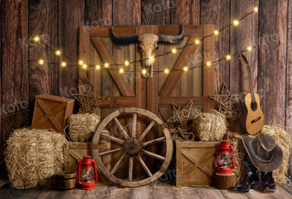 Cow Boy Farm Foto Achtergrond Ontworpen door Emetselch