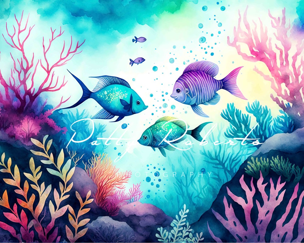 RTS Kate Magical Sea Kingdom Summer Underwater Backdrop Designed by Patty Robert