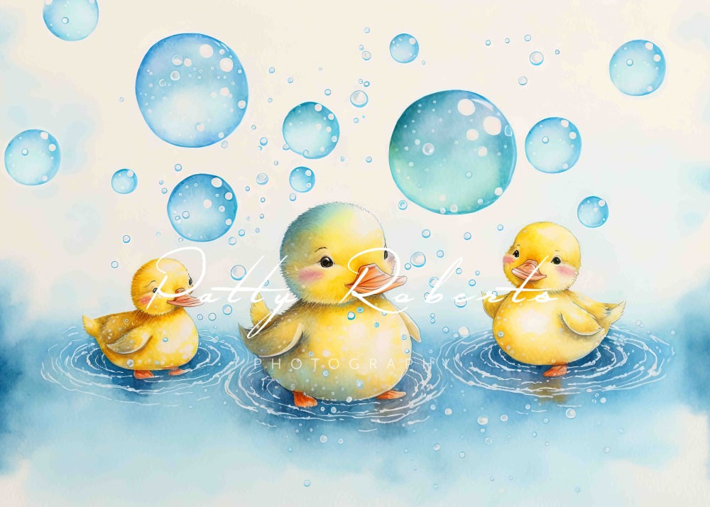 RTS Kate Splish Splash Celebration Little Yellow Duck Bubble Backdrop Designed by Patty Robert