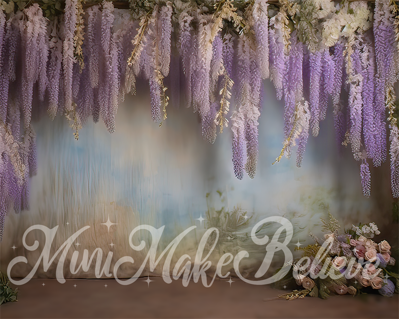 RTS Kate Painterly Fine Art Wisteria Floral Old Masters Backdrop Designed by Mini MakeBelieve