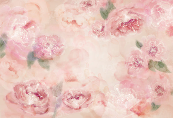RTS Kate Pink Fine Art Big Blooming Floral Backdrop Designed by GQ