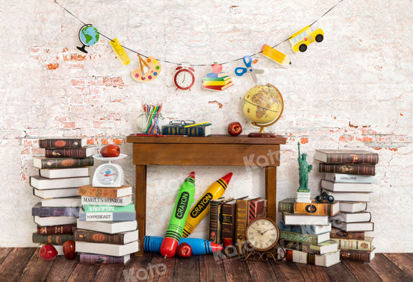 RTS Kate Back to School Book Backdrop Designed by Emetselch