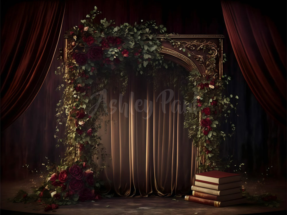 Elegant Vintage Floral Arch Backdrop