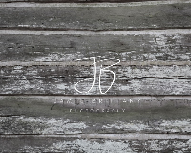 Retro blokhut wandachtergrond ontworpen door JB Photography