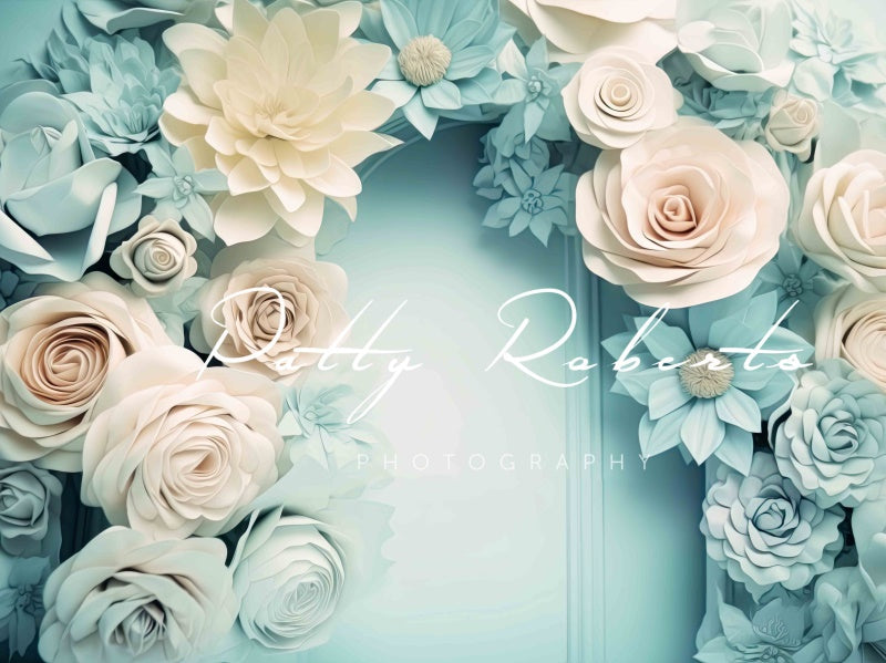 Kate Cotton Candy Painterly Flowers Backdrop Designed by Patty Robert