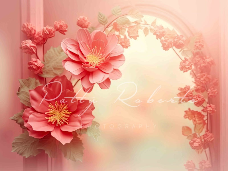 Kate The Colors of Spring Pink Floral Backdrop Designed by Patty Robert