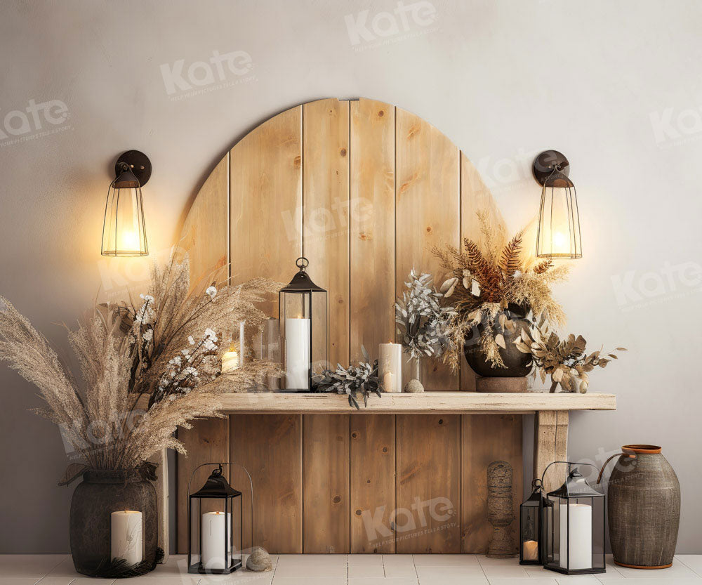 Kate Boho Wooden Table Backdrop Designed by Chain Photography