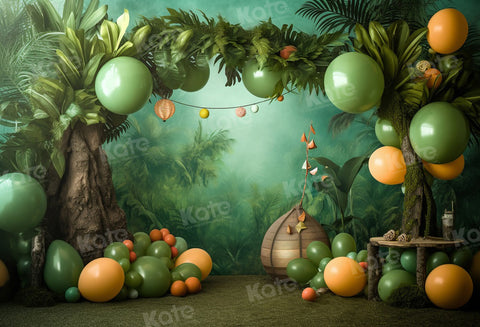 7x5ft Jungle Forest Backdrop Enchanted Tropical Rainforest Photography Background Tree Arch Backdrop Moss Tropical Jungle Scene Background For Adult Kids Birthday Party Photo Shot Props Wallpaper - View #5
