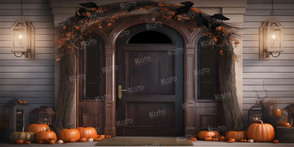 Kate Autumn Pumpkin Yard Halloween Backdrop for Photography