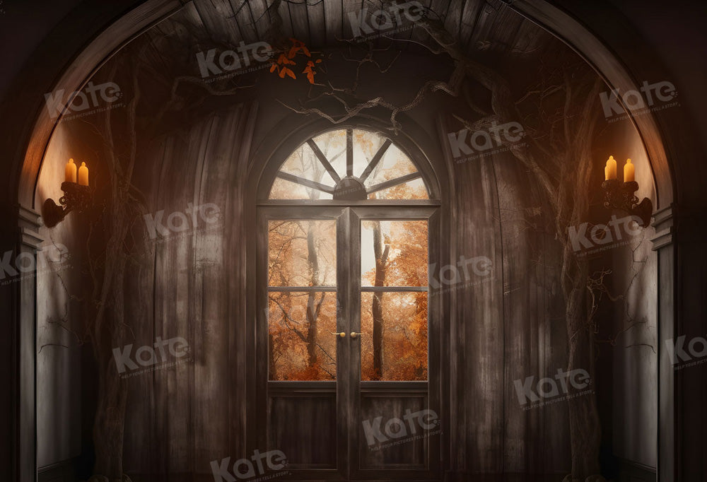 Kate Autumn Retro Room Halloween Backdrop for Photography