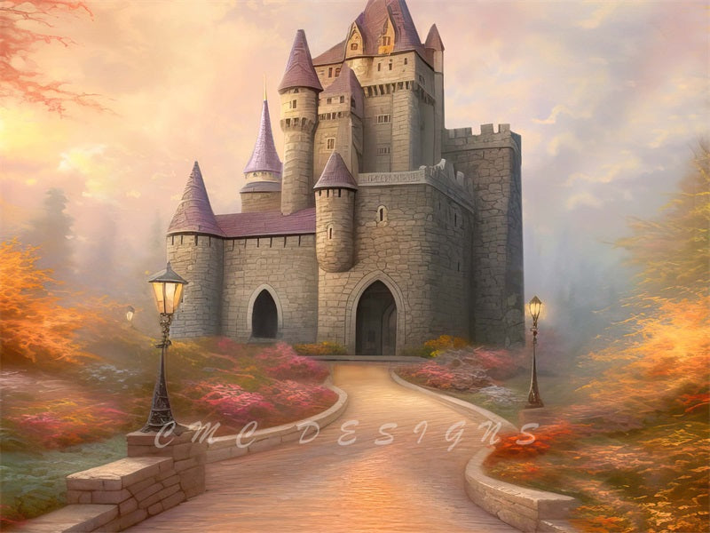 Kate Magical Autumn Castle Backdrop Designed by Candice Compton